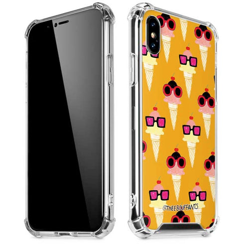 Bouffants and Broken Hearts Ice Cream with Shades iPhone XS Max Clear Case